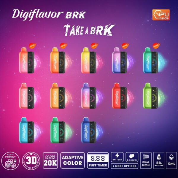 Digiflavor BRK Kit 20K Puffs - 5ct